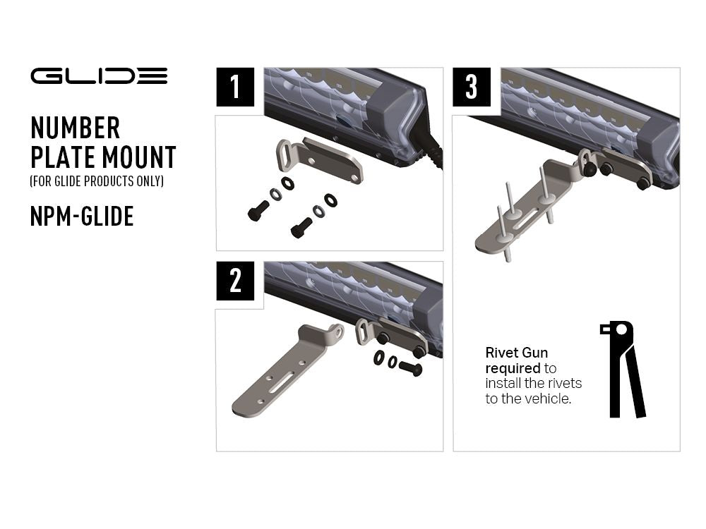 LICENCE PLATE MOUNT (GLIDE)