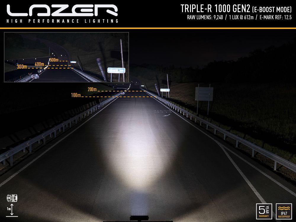 LAZER LAMPS TRIPLE-R 1000 WITH BEACON