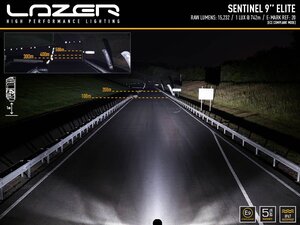 LAZER LAMPS SENTINEL 9'' ELITE (BLACK) WITH POSITION LIGHT